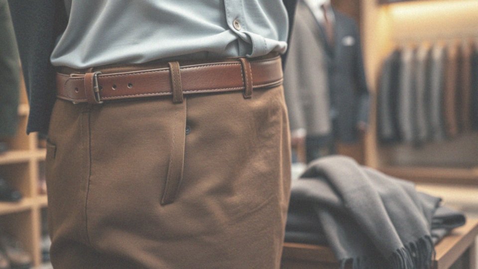 Jakie dodatki są odpowiednie do brązowych spodni męskich?
