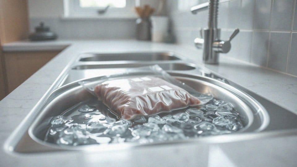 Jakie są zalety rozmrażania mięsa w zimnej wodzie?